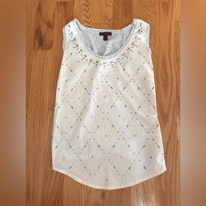 J Crew Women’s Tank Top with Metallic Embellishments, size XXS